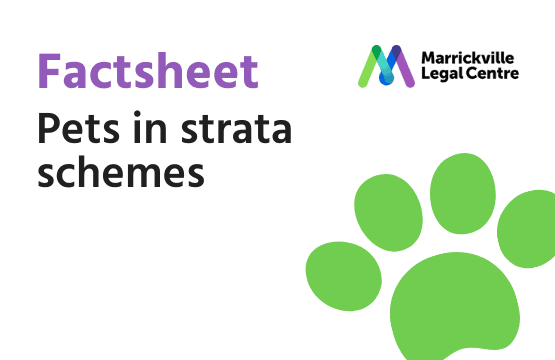 Factsheet pets in strata schemes